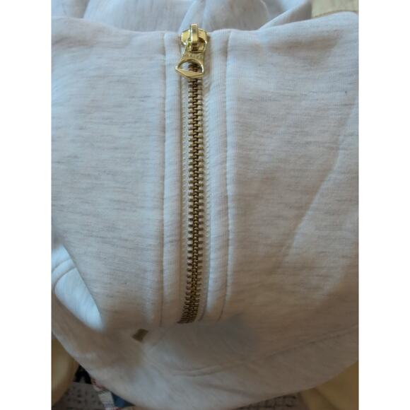 VARLEY 'Hawley' Half Zip Sweatshirt Medium 72% Viscose IVORY nwot MSRP $138 - Picture 8 of 11